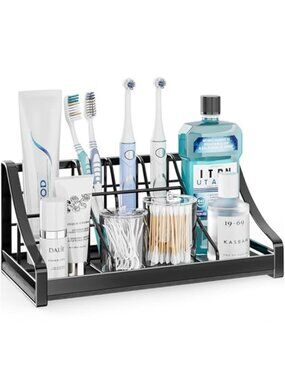 Diatomaceous Earth Toothbrush Holder Bathroom Organizer Sink Counter Storage